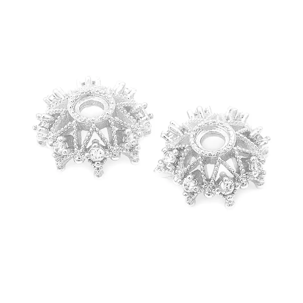 8MM 10MM 12MM 14MM 16MM 18K Gold Farbe Messing Blume Perlen Kappen Hohe Qualität Halskette Ohrringe Schmuck Zubehör – Detail 33