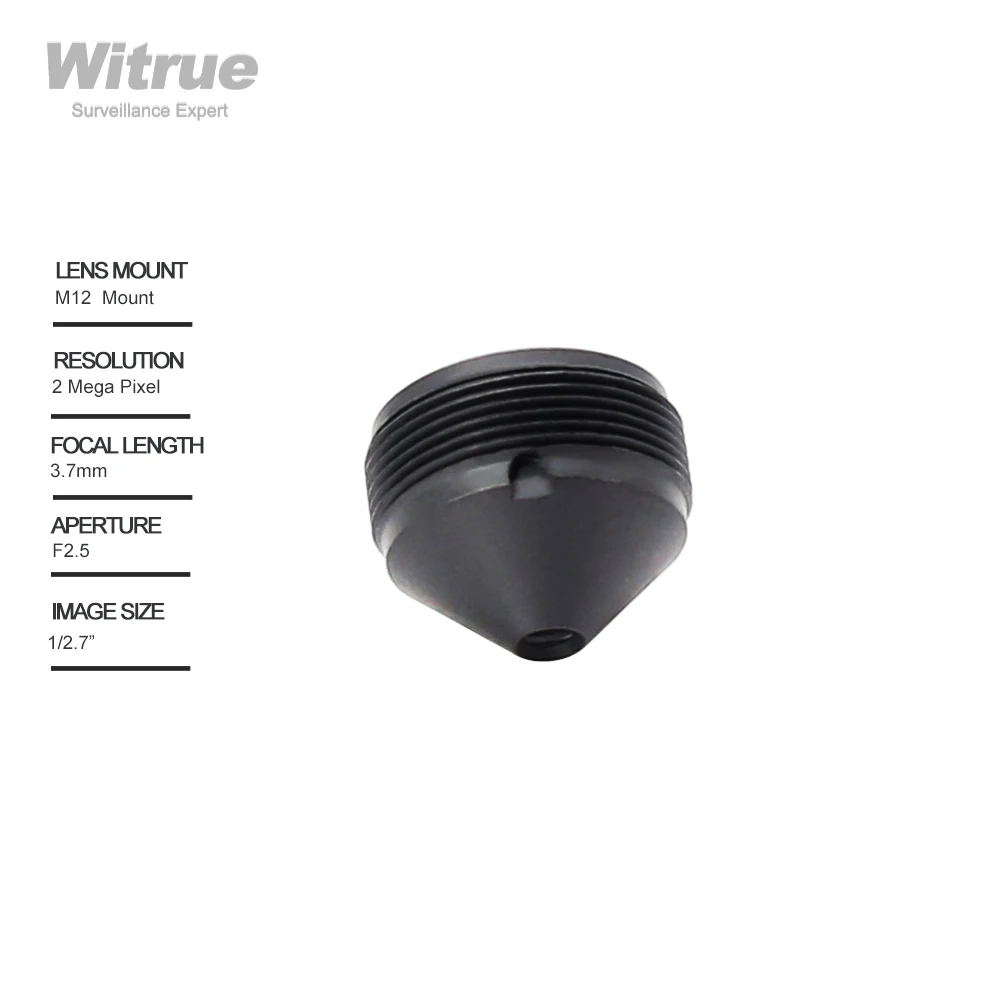 Witrue الثقب عدسة 3.7 مللي متر 2 ميجابيكسل 1080P 1/2.7 "F2.5 M12 جبل ل CCTV الأمن كاميرا