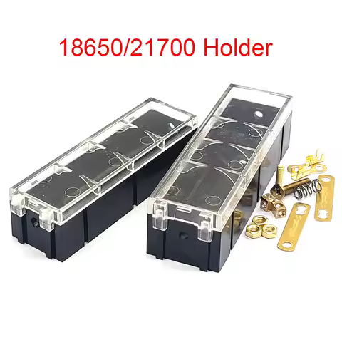 18650/21700 Splicable Battery Box 18650/21700 Battery Case Solder-free Battery Slot 18650/21700 Holder Copper Pillar 25A
