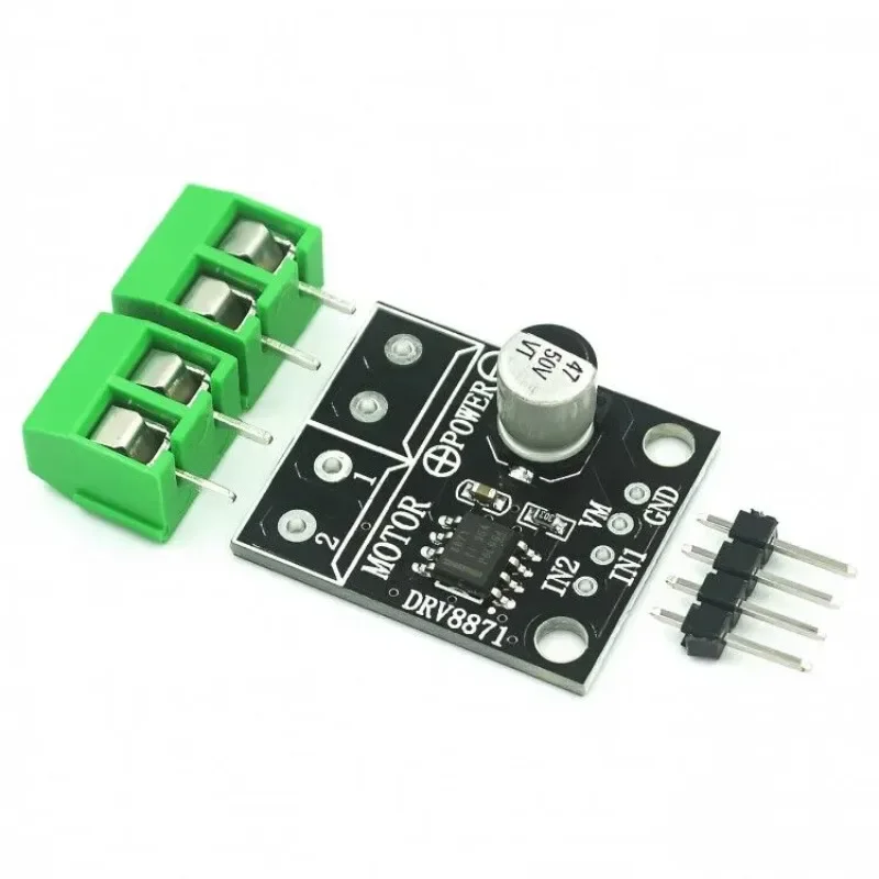 Drv 8871 H-Bridge Brushed Dc Motor Driver Breakout Board Voor Arduino Pwm Control 3.6a Max Interne Stroom Zin 6.5V Tot 45V