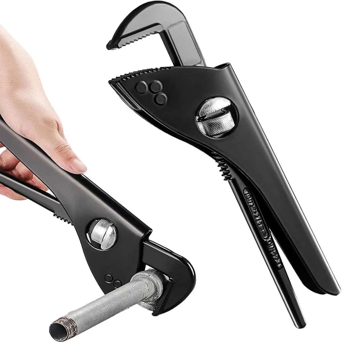 Adjustable Water Pump Wrench, Adjustable Pipe Wrench for Shaped Pipes,Various Sizes of Valve Fittings