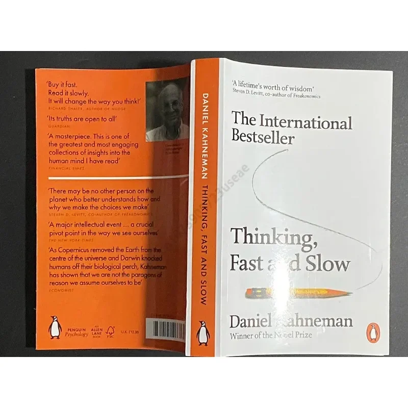 Daniel Kahneman Thinking, lecture rapide et lente Nettoyage en anglais pour adulte Une vie qui vaut la peine des contaminants Genre Gestion économique Nettoyage