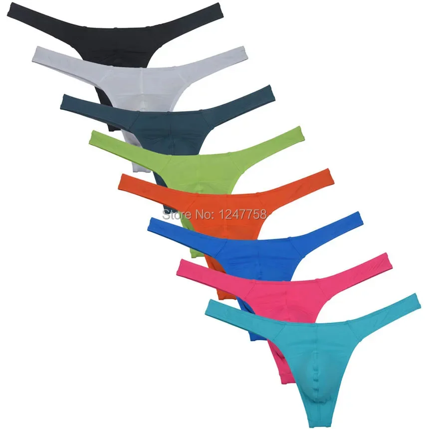 

Men Low-Rise Soft Underwear Tanga Hombre Jockstrap String Homme Sexy Lingerie Bulge Thong