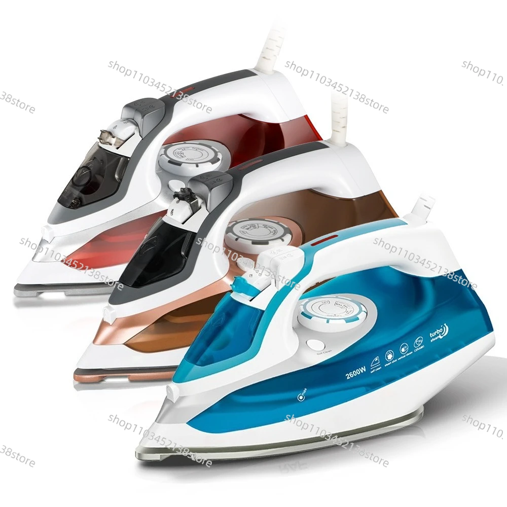 European Household Steam Electric Iron Handheld Portable Ironing Machine 2600W High Power