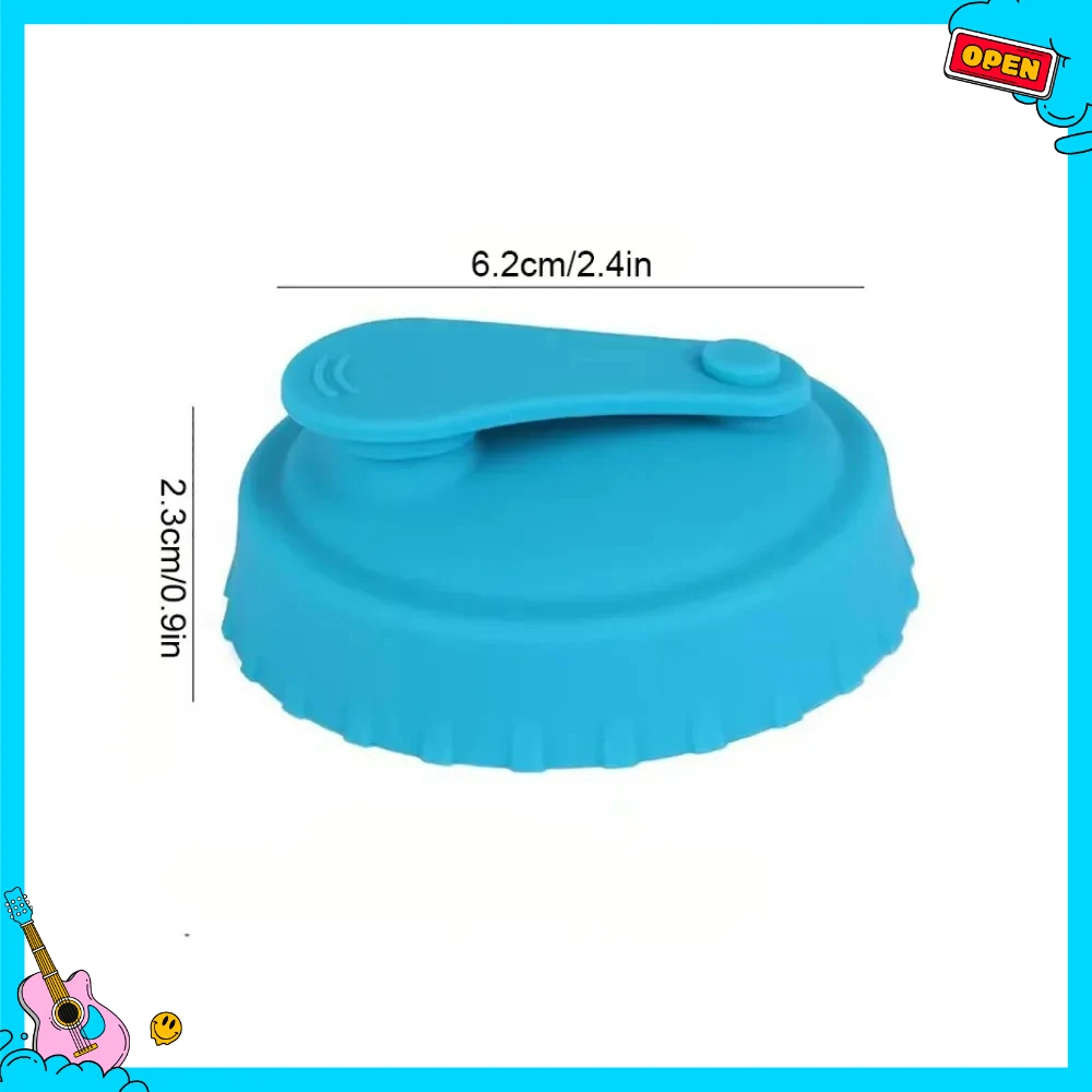 سيليكون الصودا يمكن غطاء قابلة لإعادة الاستخدام يمكن سدادة لصودا البيرة المشروبات عصير فحم الكوك المشروبات يناسب العلب القياسية حامي علبة فحم الكوك