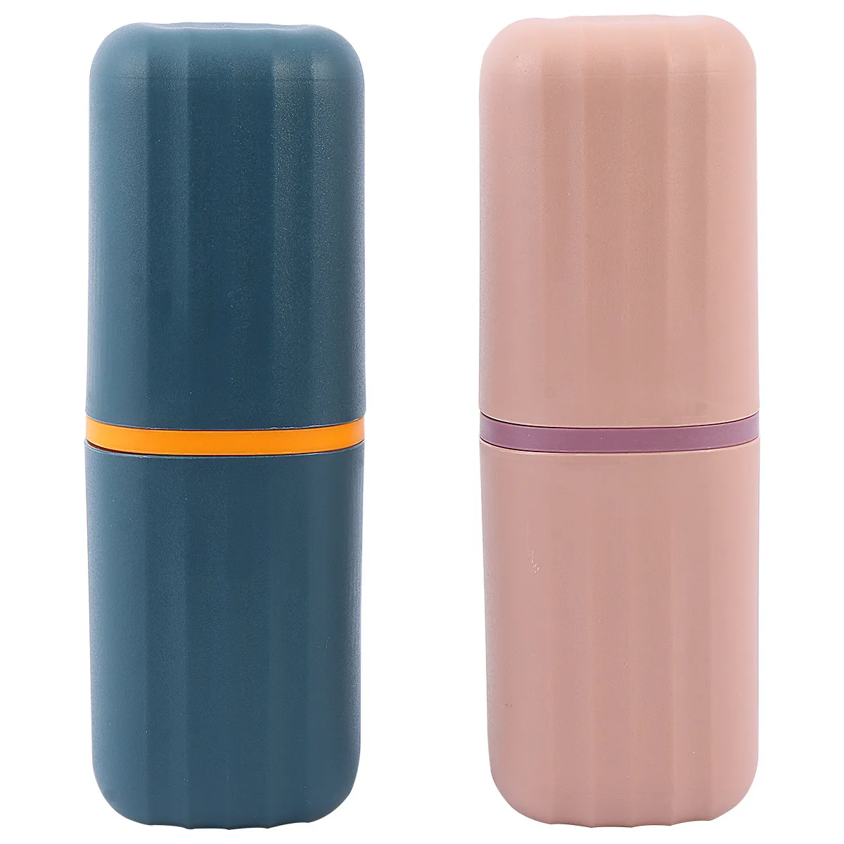 2 Pcs Tooth Brush Protector Case Bathroom Toothbrush Holders Portable Cup Personal