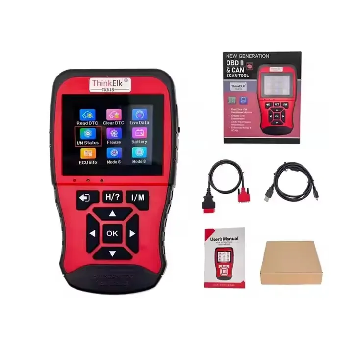 

THINKELK TK618 Code Reader Battery Freeze Frame OBD2 Scanner Car Diagnostic Tool Auto Engine Diagnostic Read & Erase Fault Code