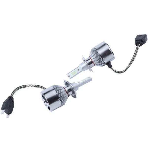 2 шт., Автомобильные светодиодные лампы H7 8000K 72 Вт