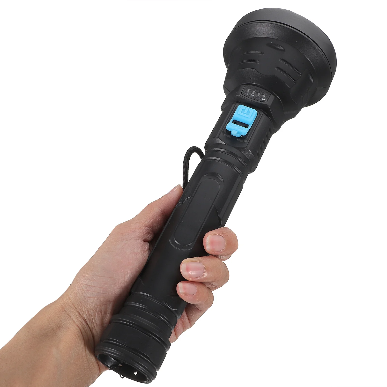 

Portable LED Flashlight USB Rechargeable Sturdy Waterproof Flashlight with Comfortable Grip Ideal for Camping Mountaineering