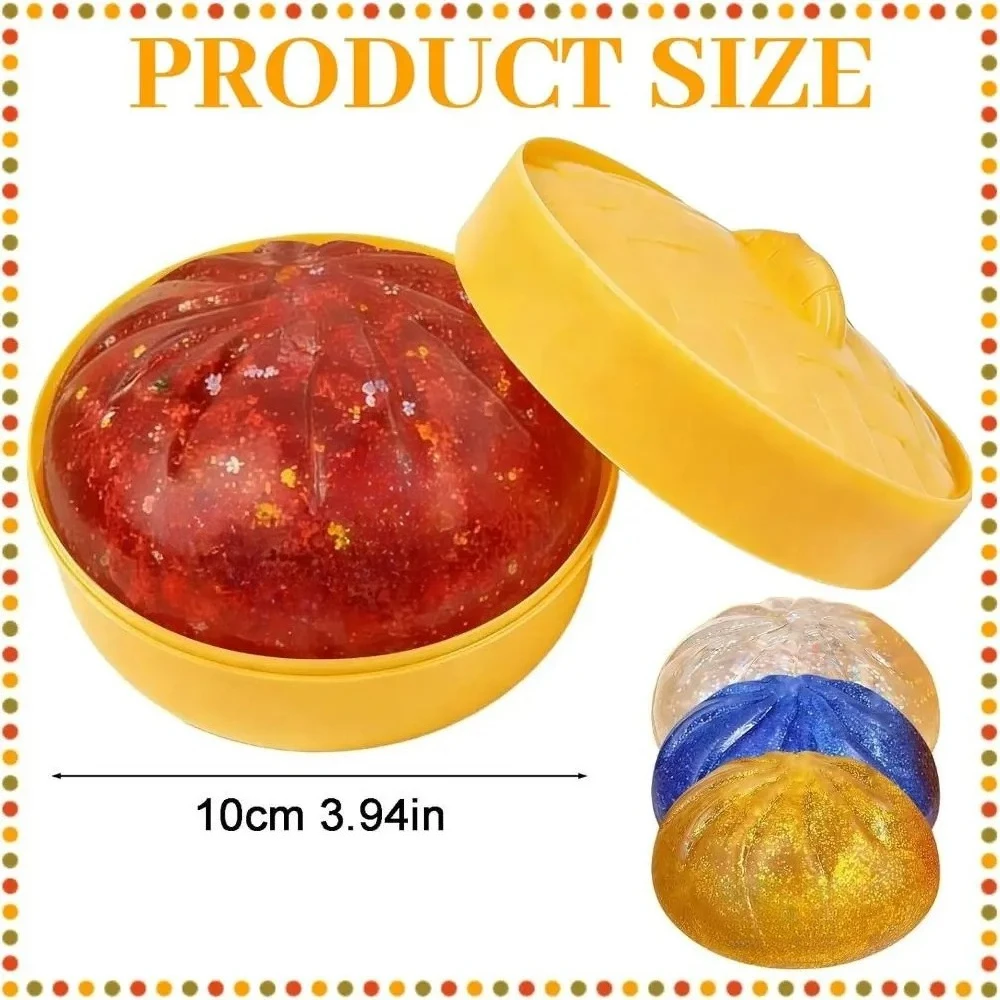 

Мягкая игрушка-сквиши «Блинчики с блестками» с эффектом медленного восстановления формы, в виде паровой булочки, антистресс-игрушка для снятия стресса