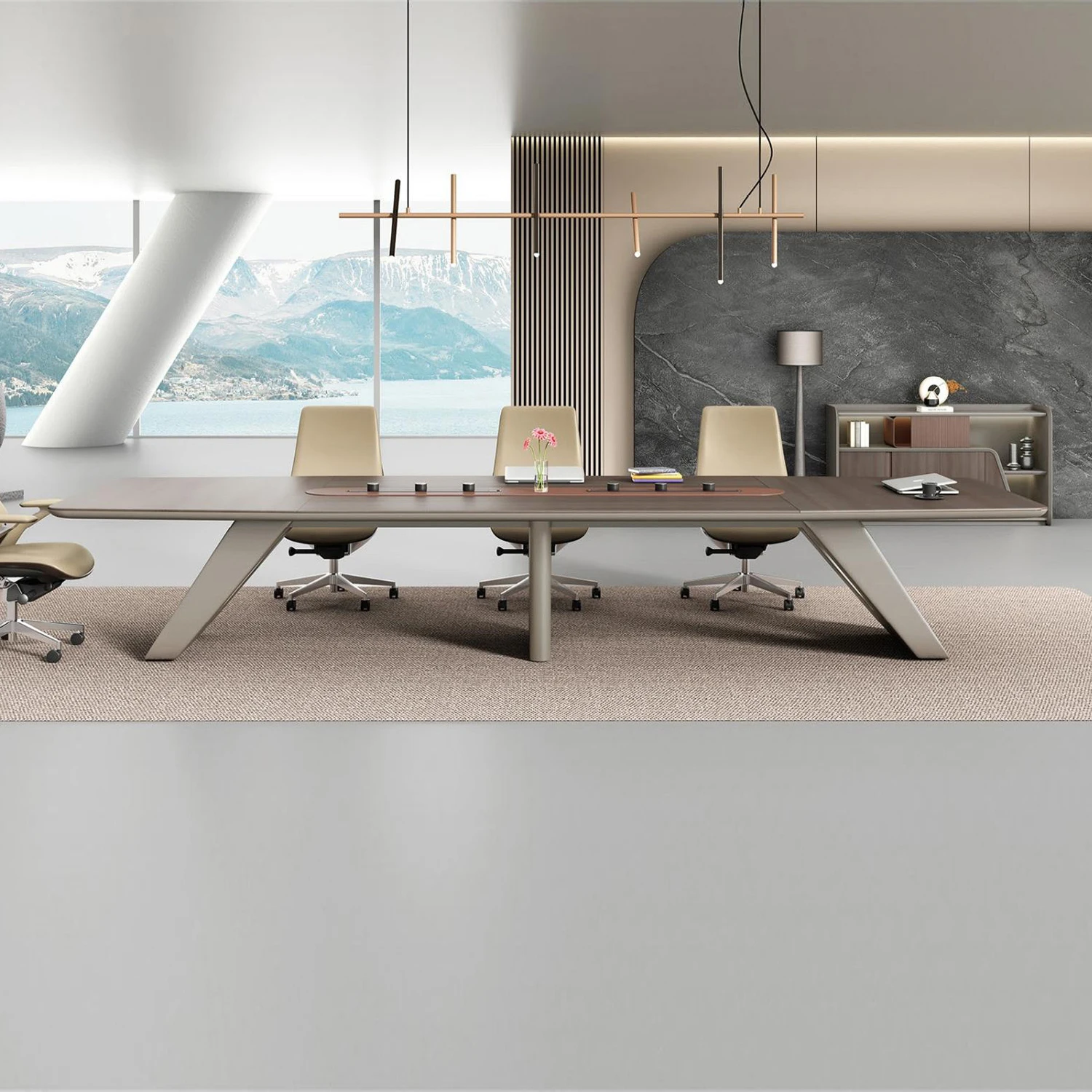 

New Model Wooden Luxury Meeting Table for Boardroom Meeting Room Desk Modern
