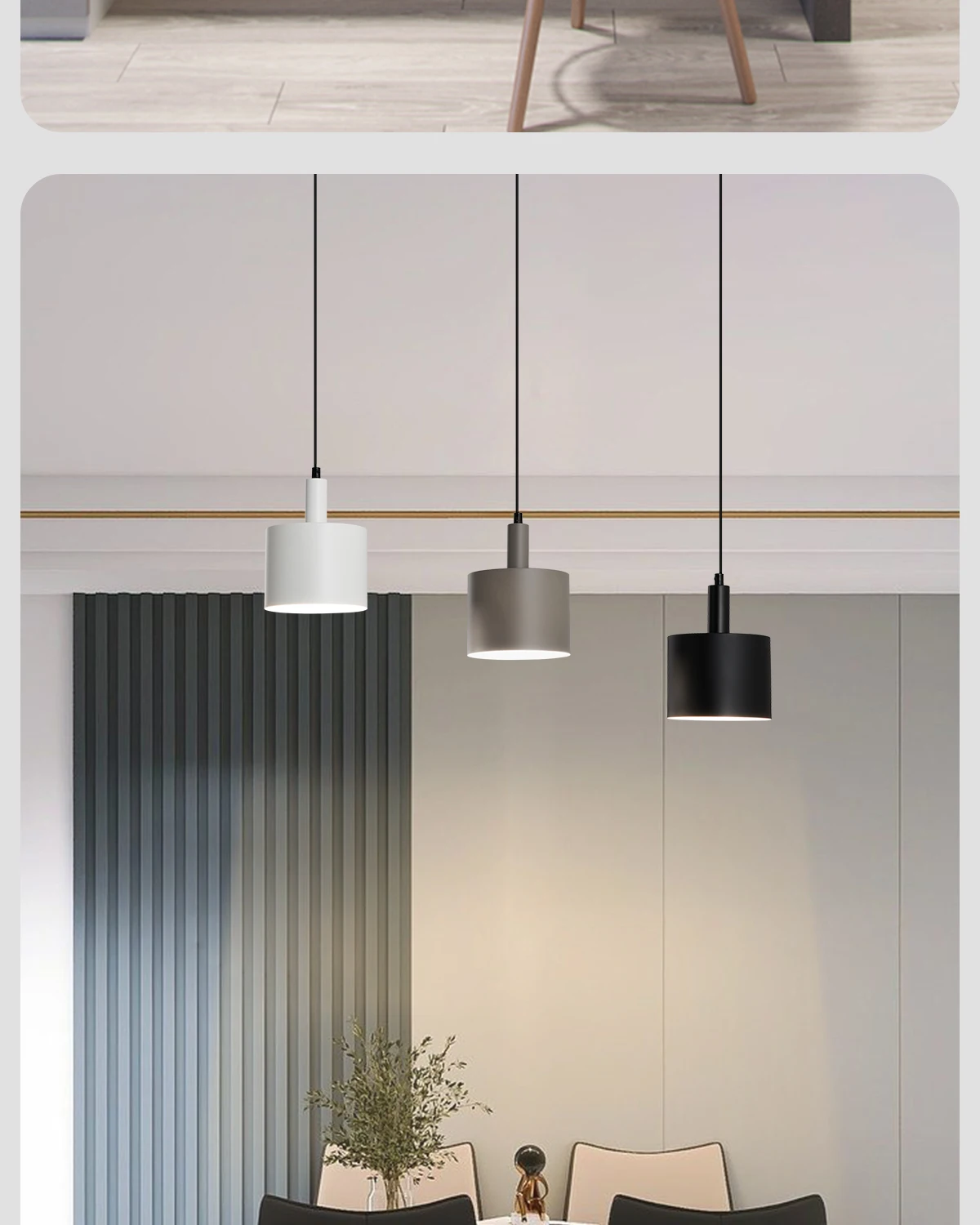 

Downlight creative personality art Nordic dining table bar chandelier