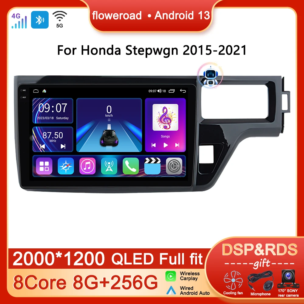 

Intelligent System For Honda Stepwgn 2015-2021 Car Radio Multimedia Player GPS Navigation Wireless Carplay Auto Android 2Din DVD