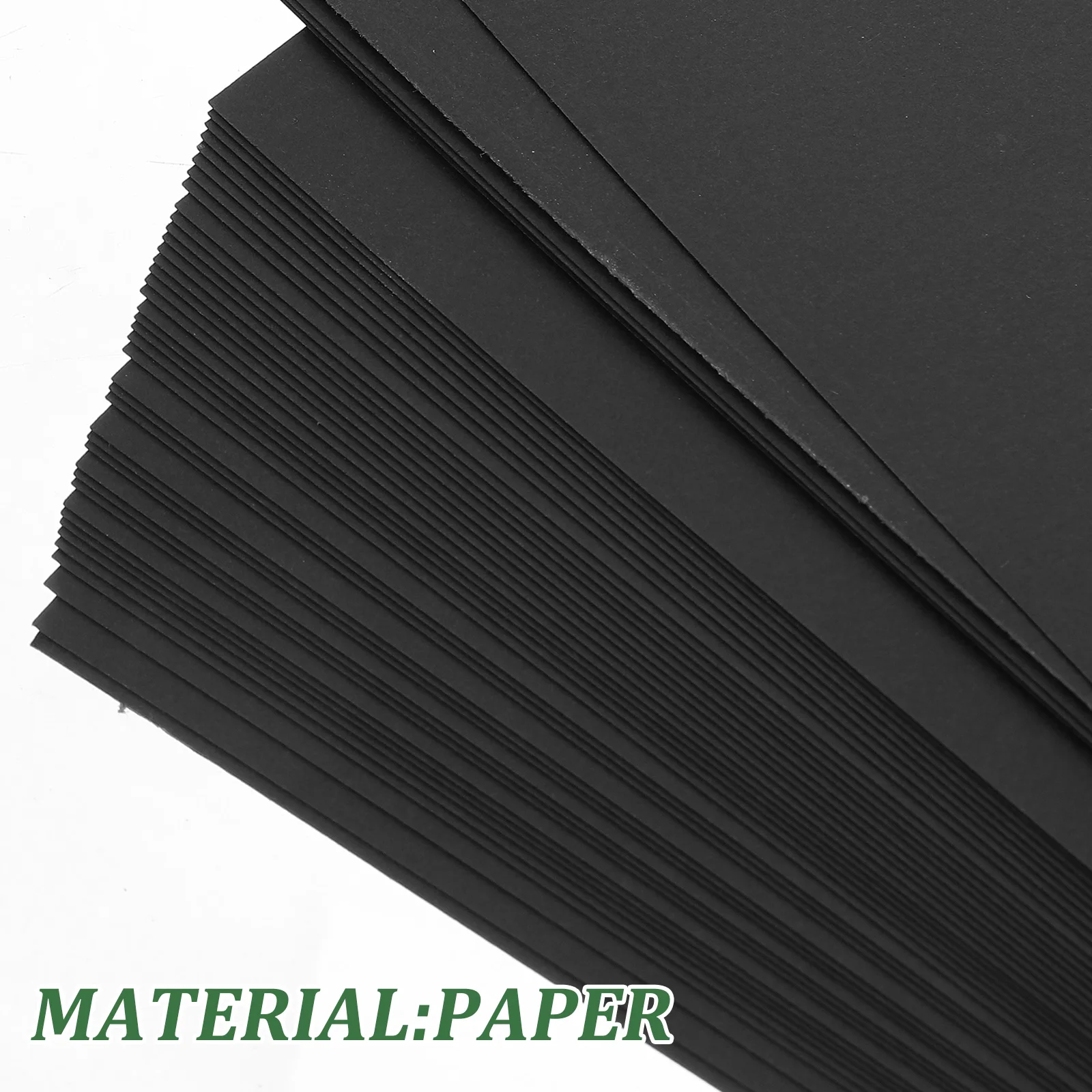 

50 Pcs Origami 's Handmade Paper Coloured Card Manual Decorative for Making Black Materials