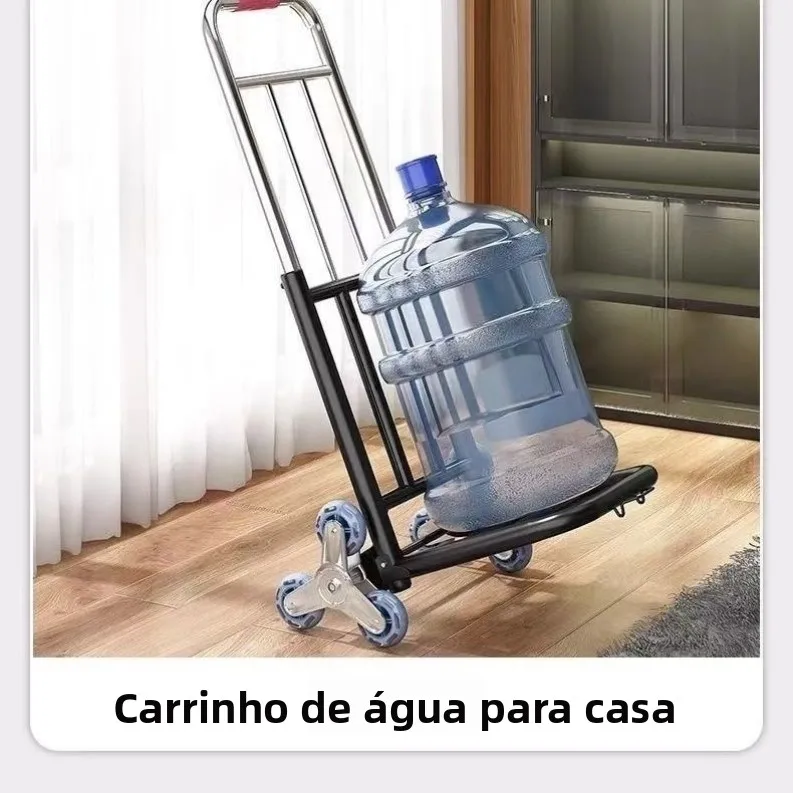 ポータブル階段昇降手押しカート、積み重ね可能な頑丈な移動用トラック、階段の上り下りに最適、便利な荷物運搬に