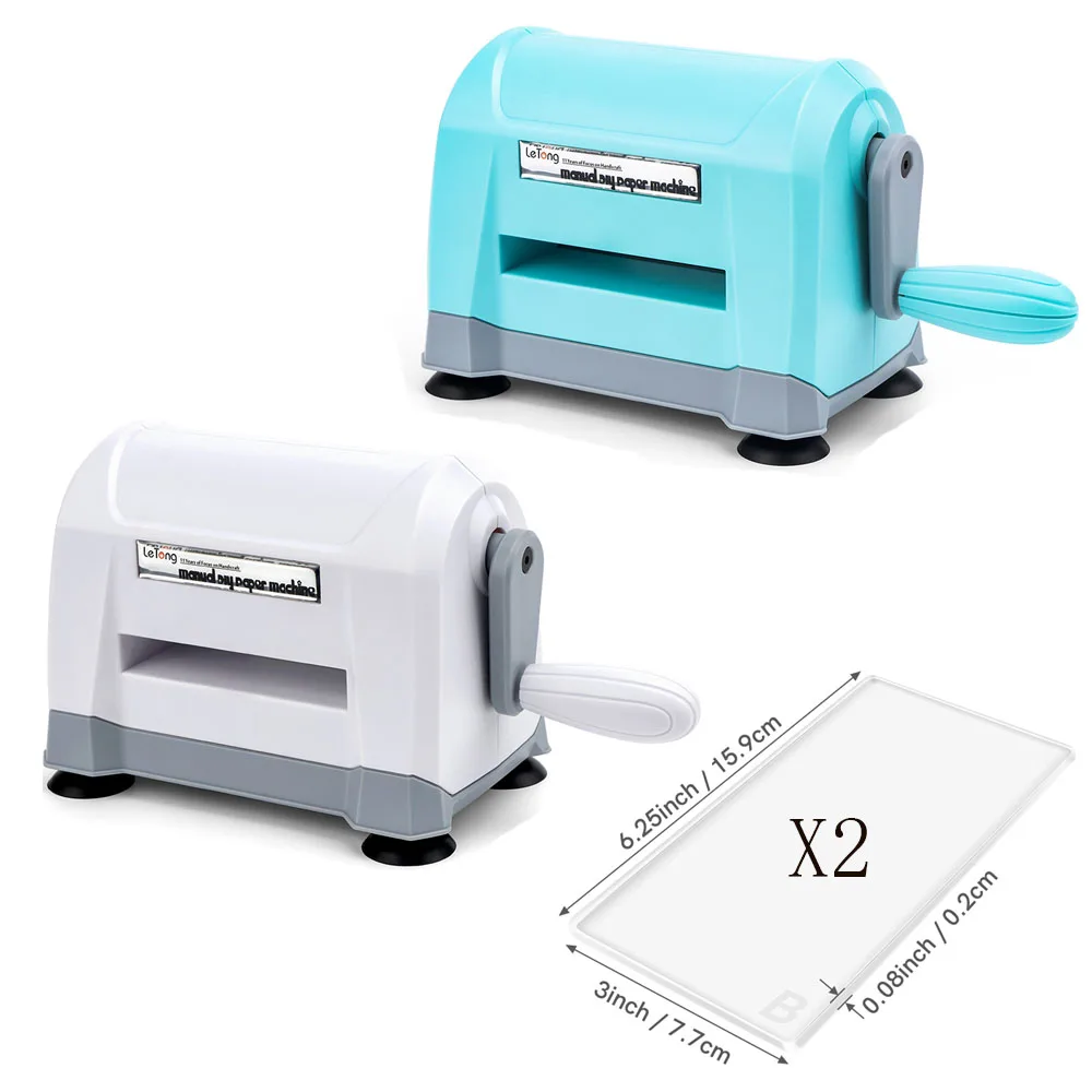 White Mini Manual Die Cutting Machine set , Portable Die Cut and Embossing Machine for Card Making Scrapbooking Craft Supplies