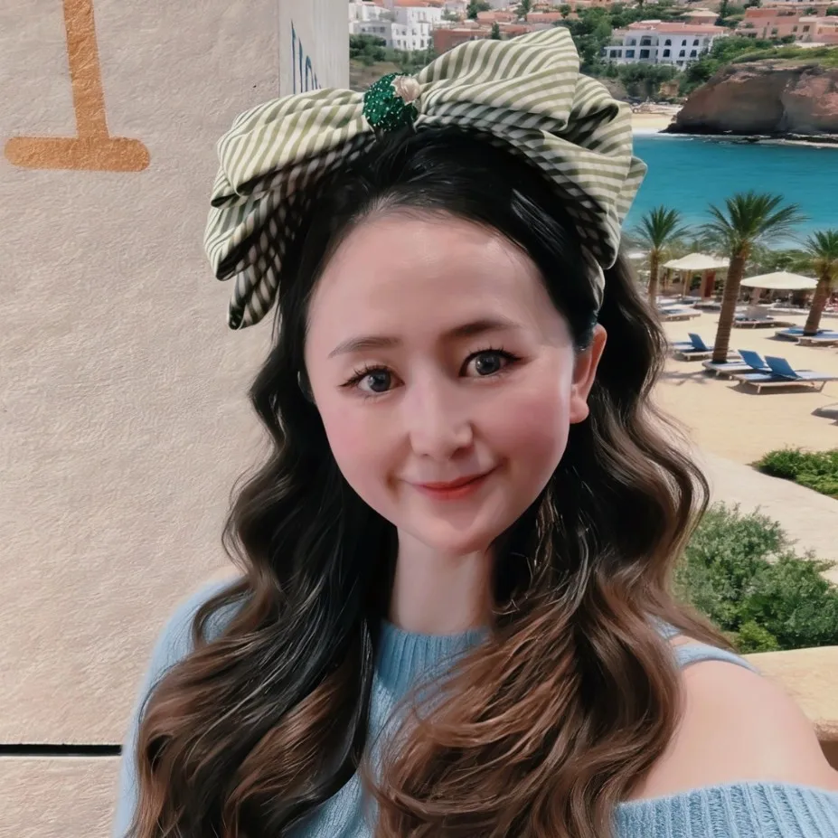 2026 Spring New College Style Retro Plaid  Large Bow Headband Hair Accessory