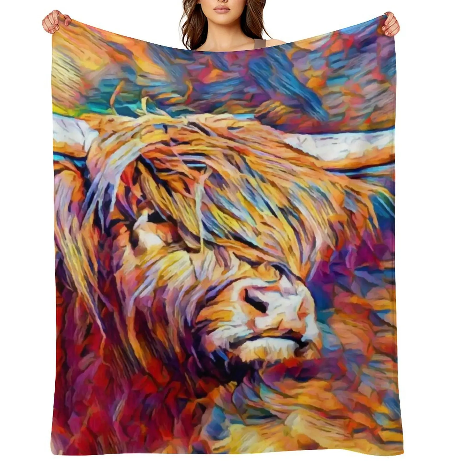 

Highland Cow 6 Throw Blanket Designers Blankets For Baby Softest Furry Blankets