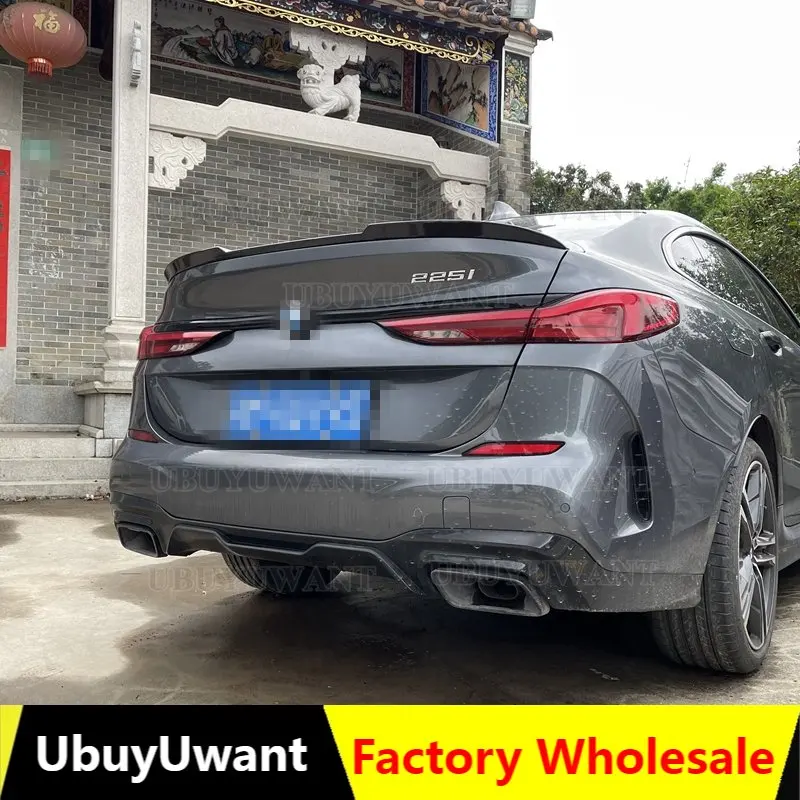 Gloosy Black Rear Trunk Lip Spoiler For BMW 2 Series 4-door F44 Spoiler ABS Car Tail Wing Decoration Auto Accessories 2020-2023+