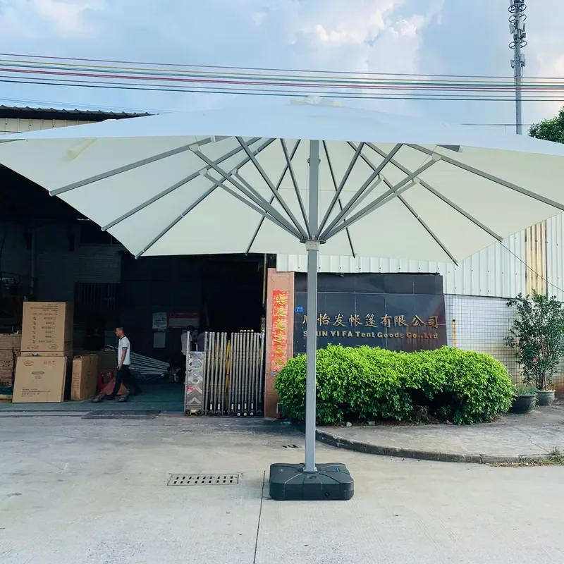 MIA Large Aluminum Garden Umbrella Durable Polyester Outdoor Patio Dining Sunshade
