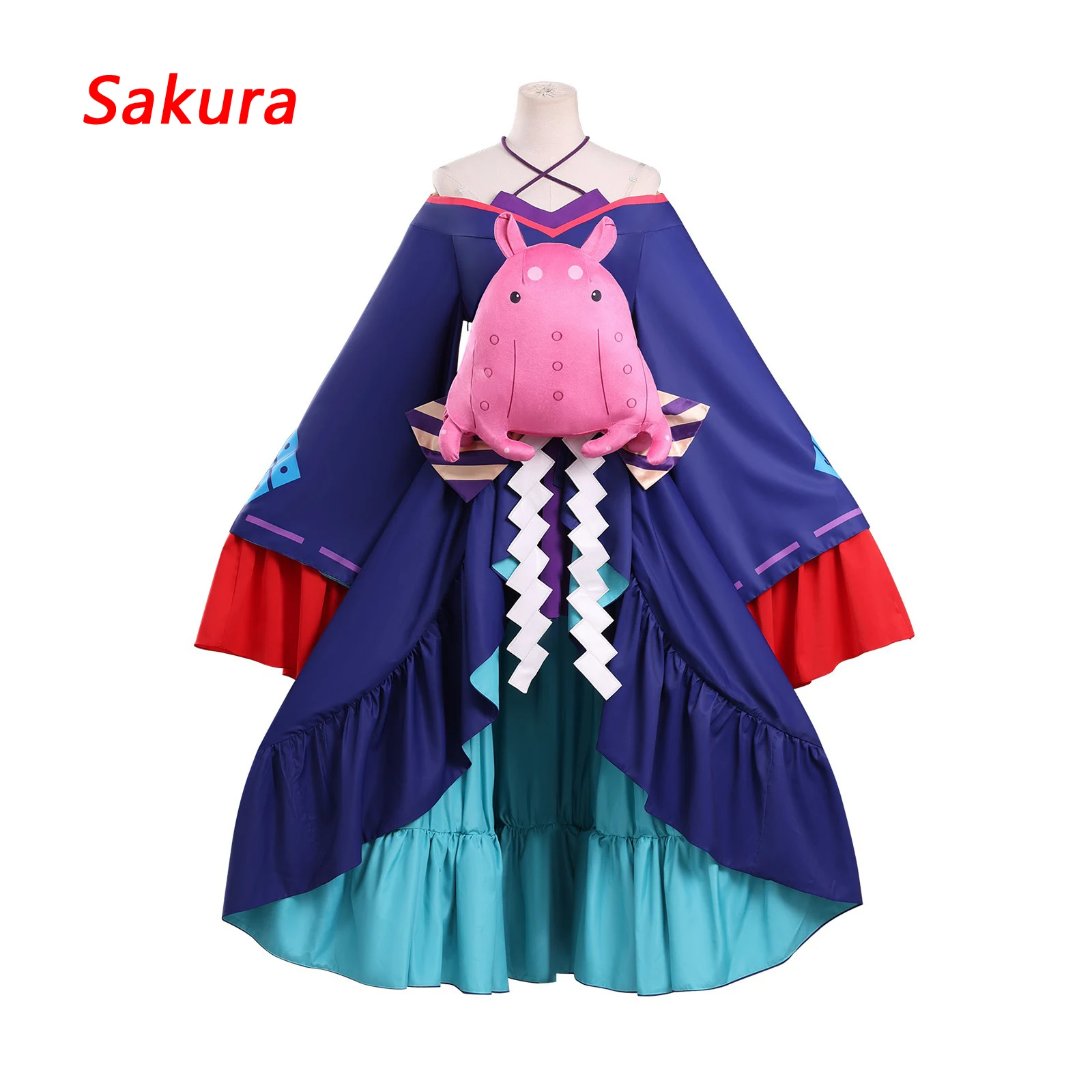 

Cosmic Princess Kaguya! Tsukimi Yachiyo Cosplay Costume Dark Blue Dress for Party Stage Performance Anime Convention Costume