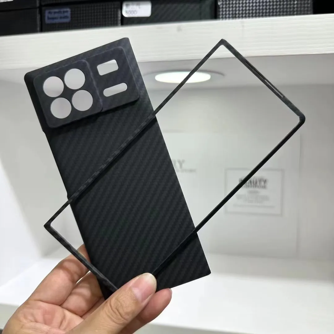 

Чехол для Xiaomi MIX Fold 3, чехол из настоящего углеродного волокна, ультратонкий легкий Чехол из арамидного волокна для Xiaomi MIX Fold3, деловой чехол