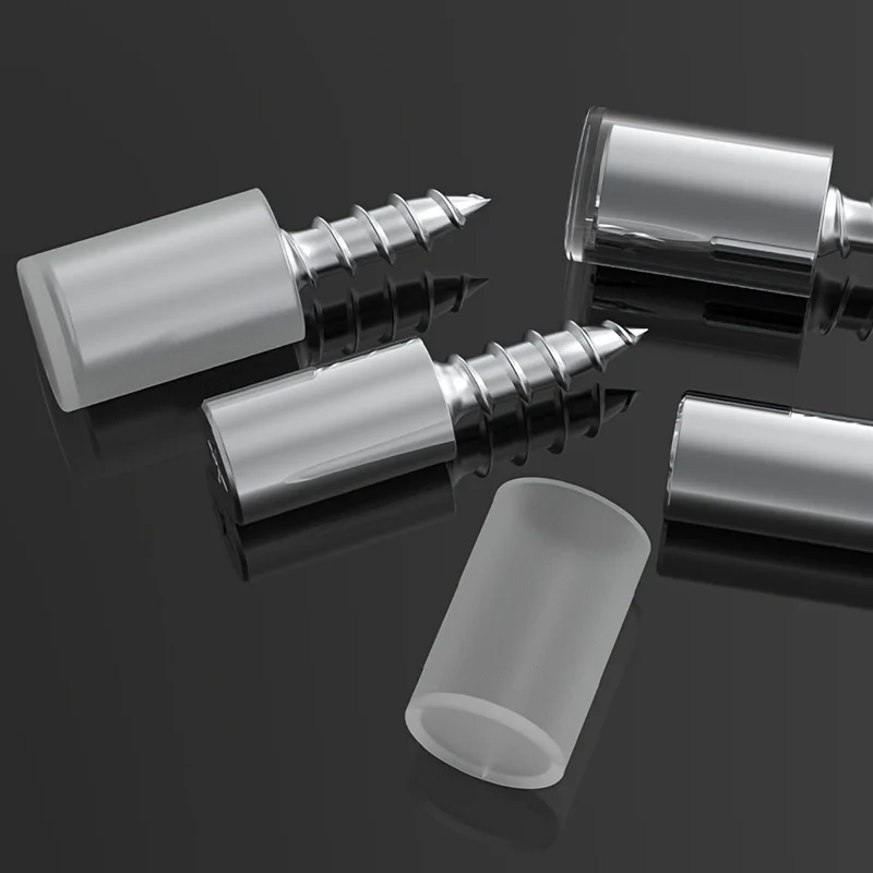 52pcs Self Tapping Screws - Galvanized Finish, Partial Thread, Round Head, for Wood, Phillips Slot, Fastening Accessories