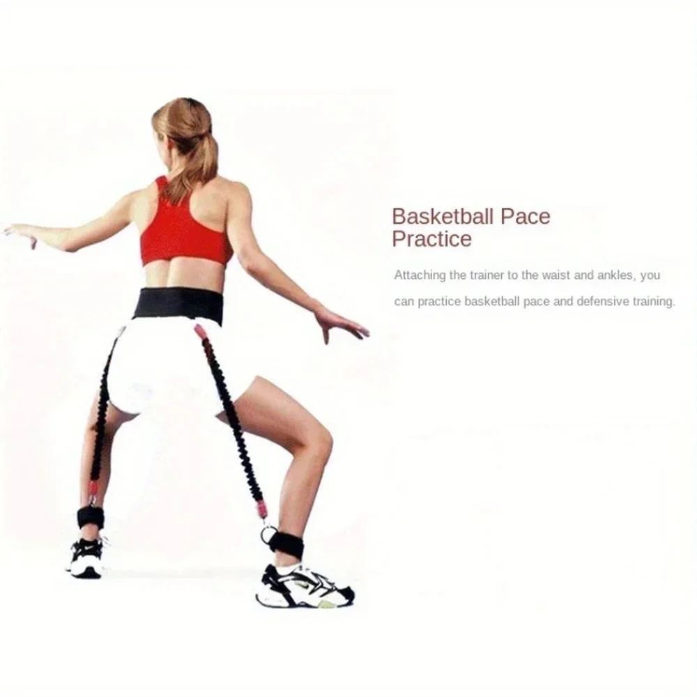 Jump Resistance Band Tension Rope Yoga Jump Waist Leg Strength Exercises Gym Equipment Fitness Basketball Tennis Running 