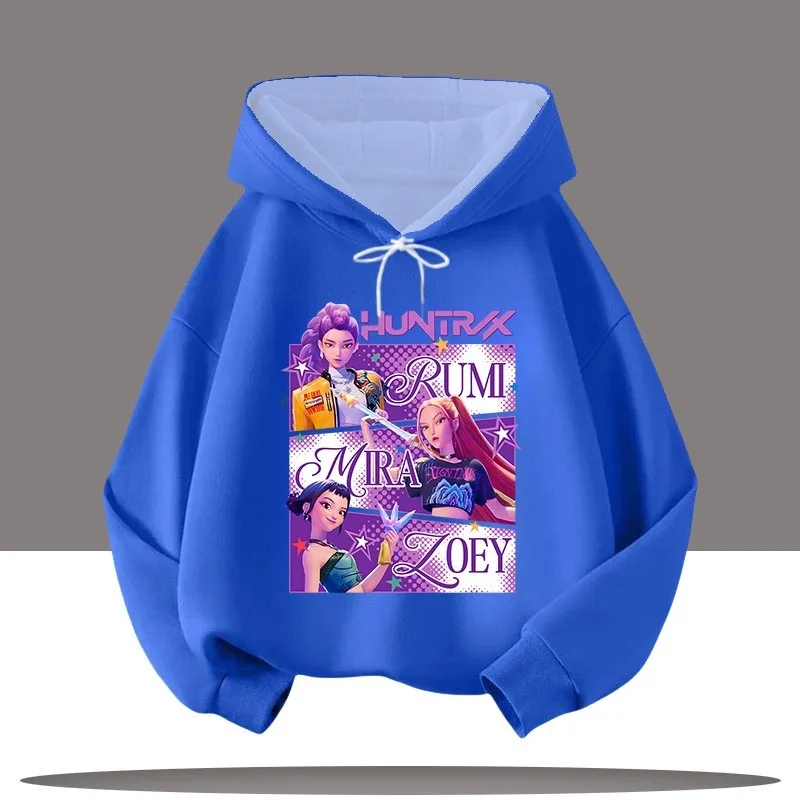 2025 حار بيع أنيمي المرأة KPop شيطان الصيادين ثلاثية الأبعاد مطبوعة فضفاضة تنفس موضة عادية كم طويل هوديي