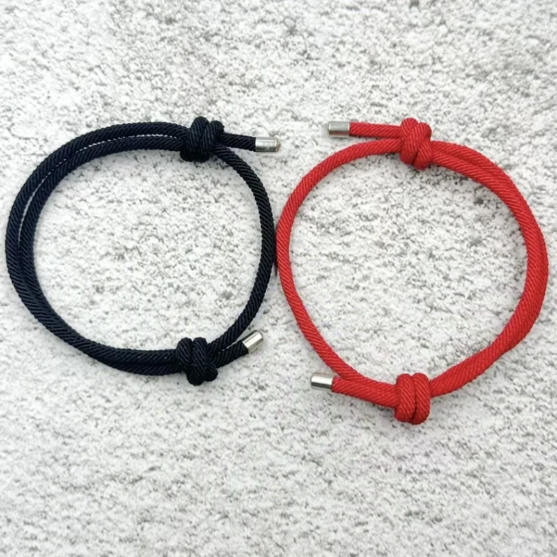 Fashion Handmade Bracelets for Women Men Braided Red Black Blue Colorful Rope Wrist Hand Love Friendship Jewelry