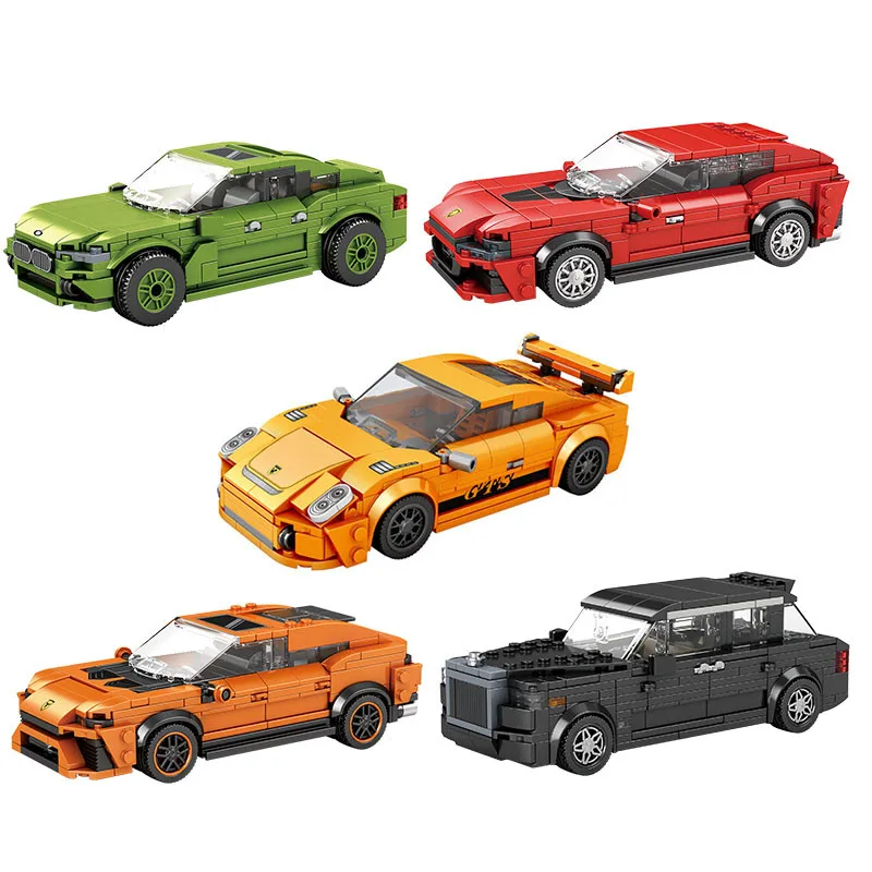 Creative Speed Champion Technical Sports Car Assembly Building Blocks MOC City Famous Racing Vehicle Model Bricks DIY Toys Gifts