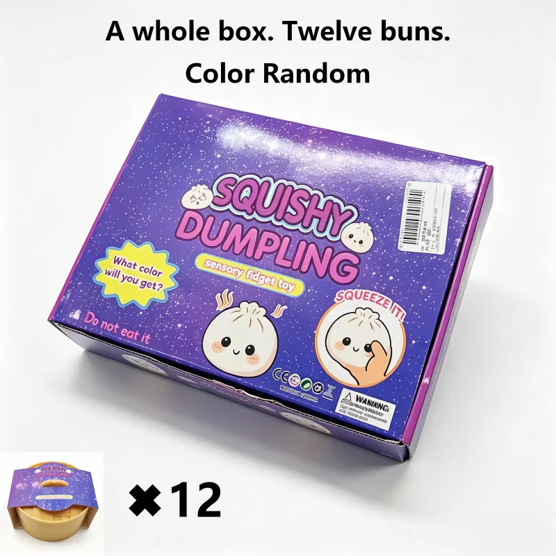 Kerst Dumpling Adventskalender 24 stuks Mini Squishy Speelgoed Countdown Blind Box Schattig Stressverlichtend Knijpspeeltje Kerstverrassing Cadeau