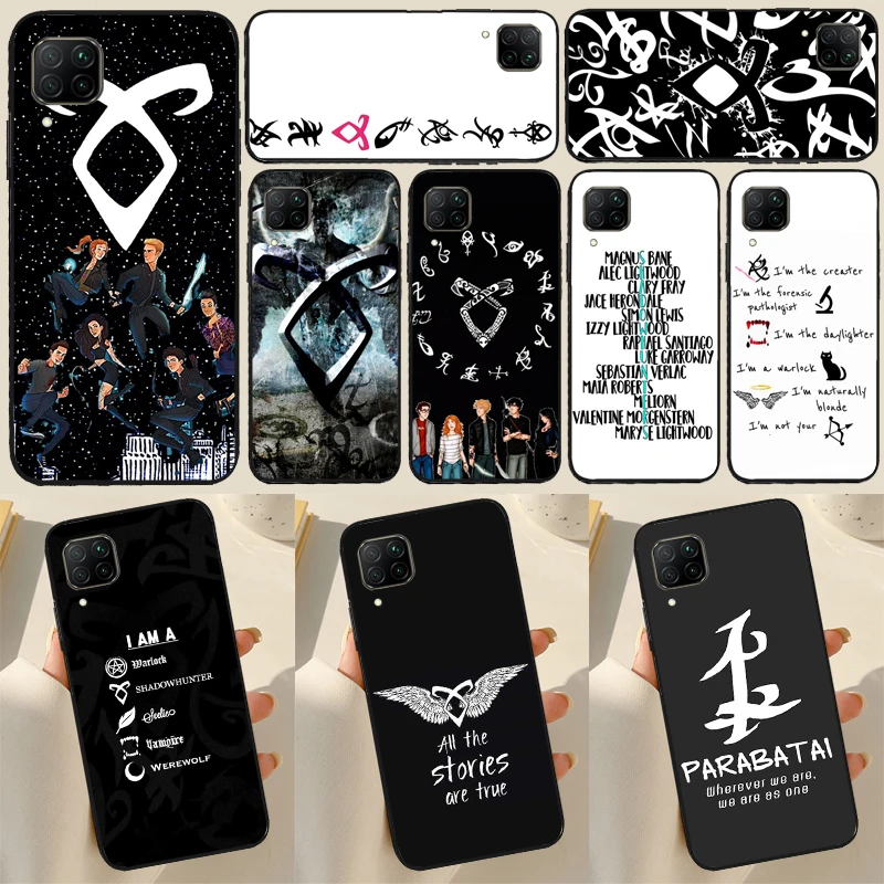 Shadowhunters TV Clary Fray Jace For Honor 50 10i 8X 9X Phone Case For Huawei P30 P50 Pro P40 P20 Lite P Smart 2021 Nova 5T