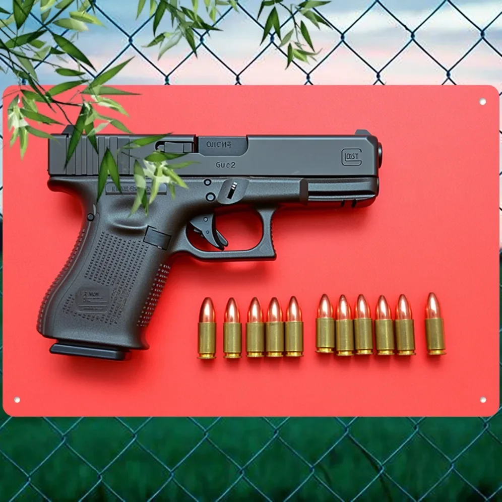 1pc,Realistic Military Replica, Iron Wall Art For Home, Room Decor Rust-Proof Vintage Tin Signage For Military Enthusiast
