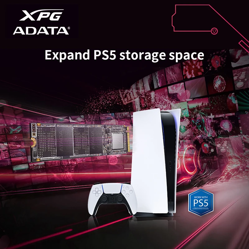 ADATA XPG M.2 2280 PCIe 4.0 NVMe SSD S60 PRO محرك الأقراص الصلبة عالي السرعة بحد أقصى 6000 ميجابايت/ثانية 500 جيجابايت 1 تيرا بايت 2 تيرا بايت محرك الأقراص الصلبة الداخلي لـ PS5