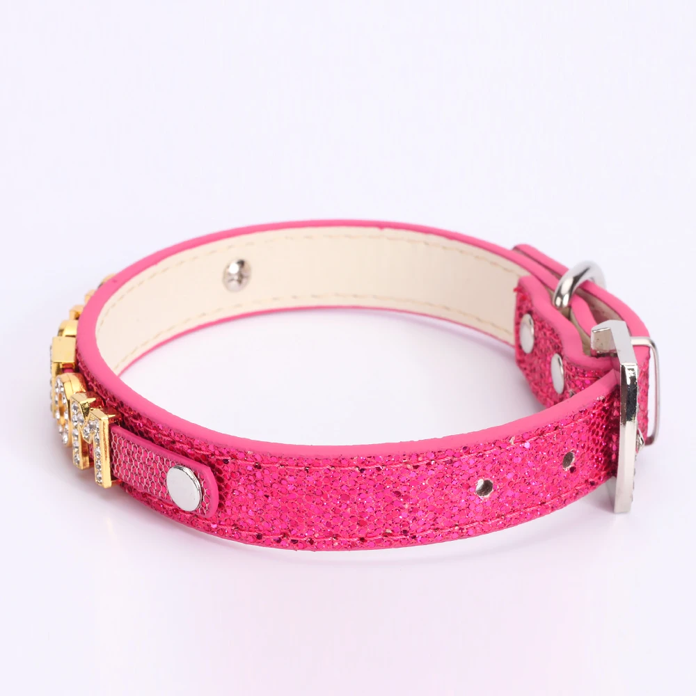 Punk Funkelnde Farbe Angepasst Strass Buchstaben Kragen Halsband Personalisierte Halsketten Männer Frauen Hotwife Cosplay Individuelle Schmuck – Detail 8