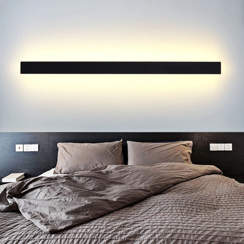 Minimalist LED strip wall lamp, living room background wall, hallway, staircase, bedroom, bedside, fashionable decorative lamp
