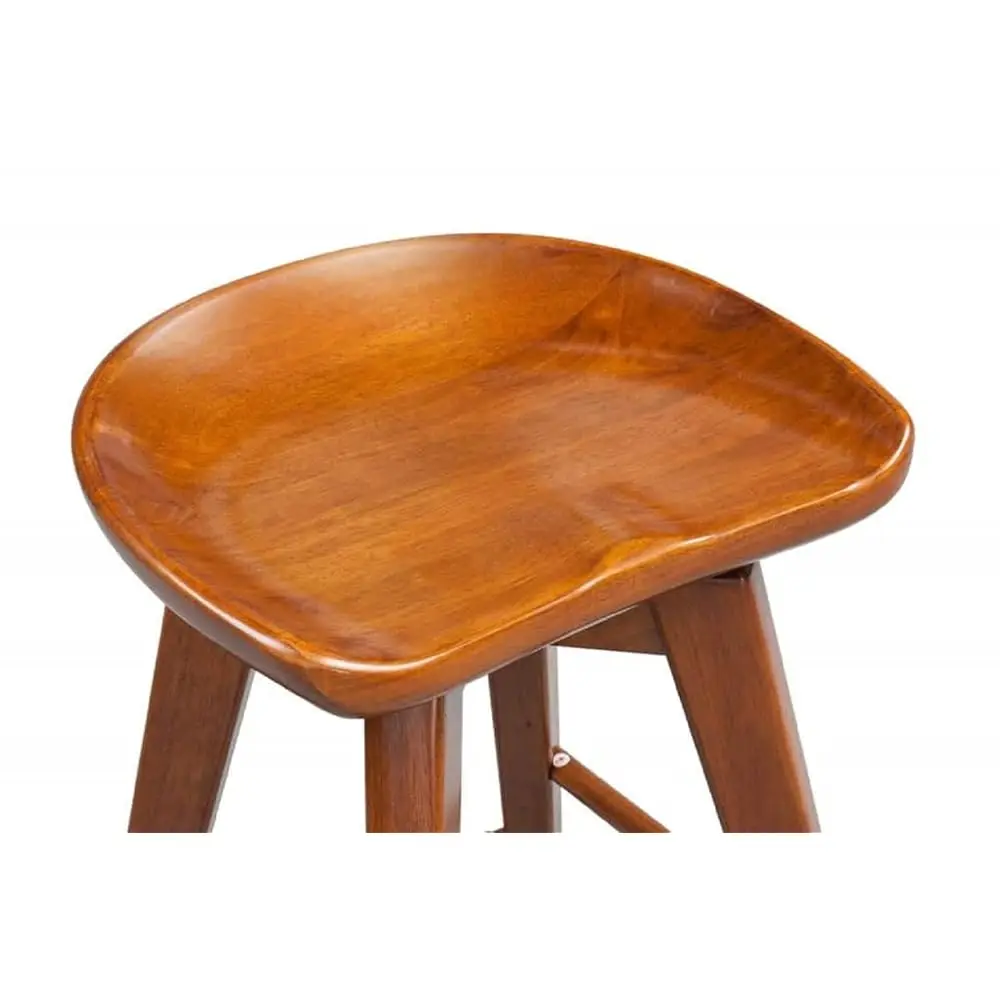 Bali Backl Swivel Bar Stool - Walnut