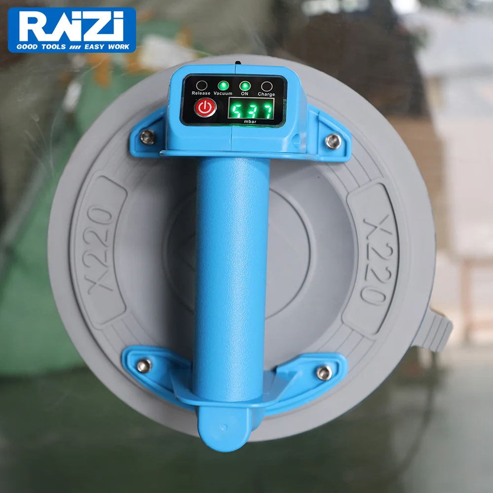 Raizi X220 Utensili manuali a ventosa elettrica portatile Sollevatore in movimento per piastrelle di vetro ceramico per superfici opache e lisce