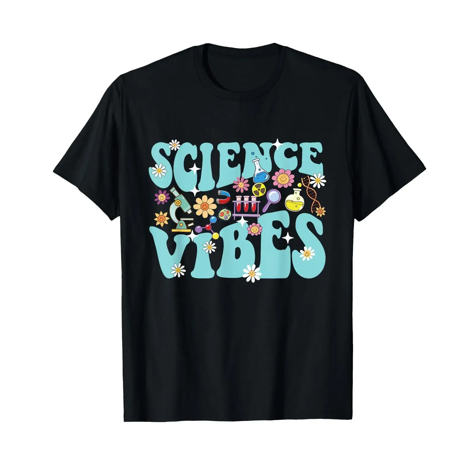 Science Vibes Biology Lover Fan Biologist T Shirt vintage Washed Unisex streetwear Stretched graphic Breathable Casual