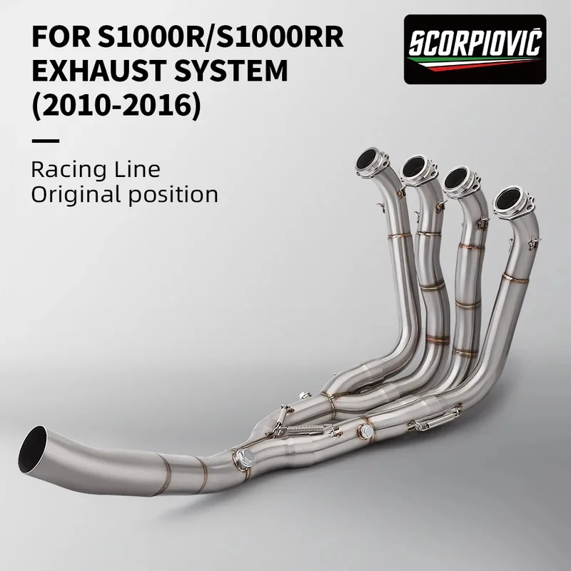 Modifizierte Auspuffanlage inklusive Krümmerrohr & Schalldämpfer für S1000RR S1000R 2010-2018