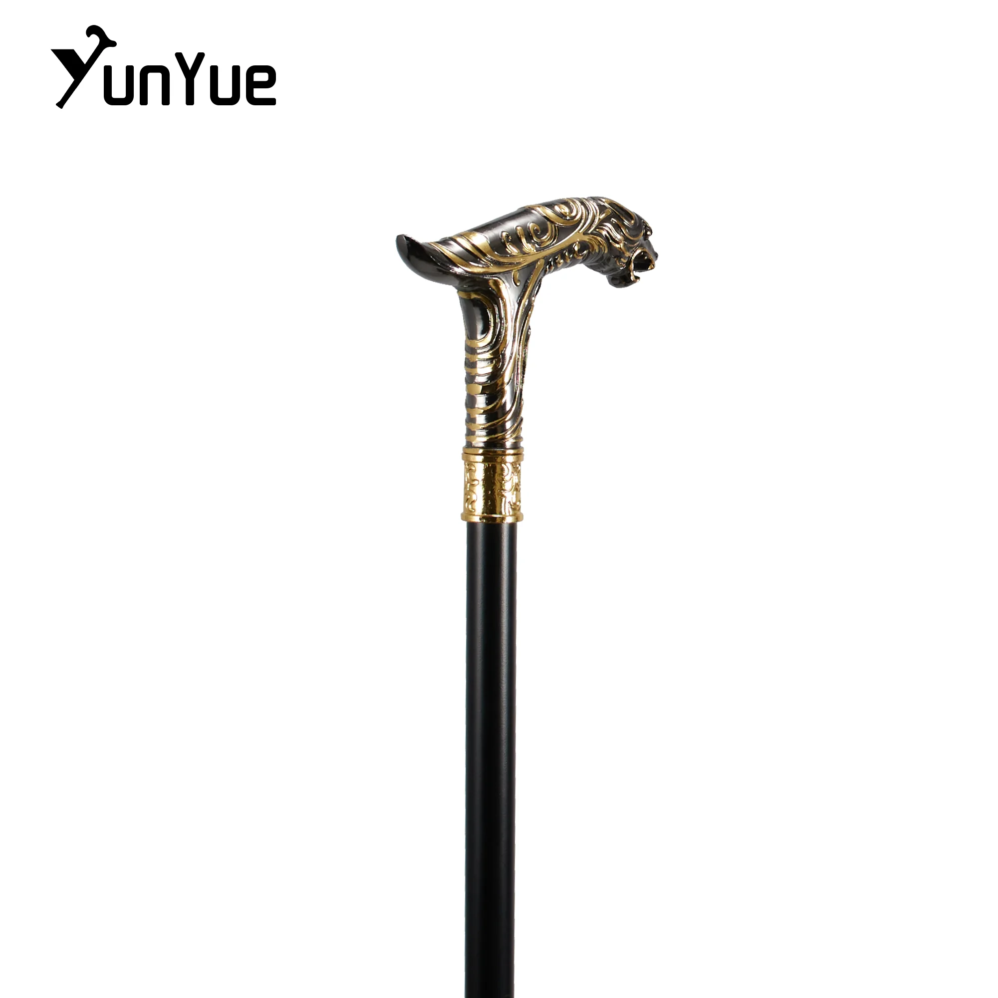 الذهبي الأسود كيلين مقبض موضة عصا للمشي للحزب الدعاوى الزخرفية عصا المشي السادة أنيقة خمر كروسير 93 سنتيمتر