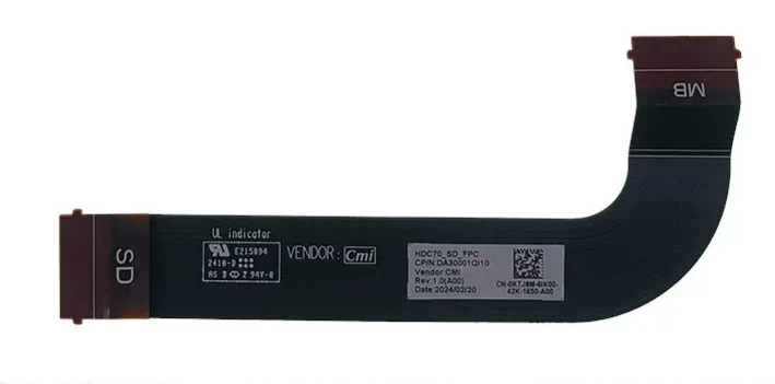 New for Dell Precision 7770 7780 M7770 M7780 HDC70 SD Card Flex Cable Small Board Cable LF-L891P DA30001QI10 0KTJ8M