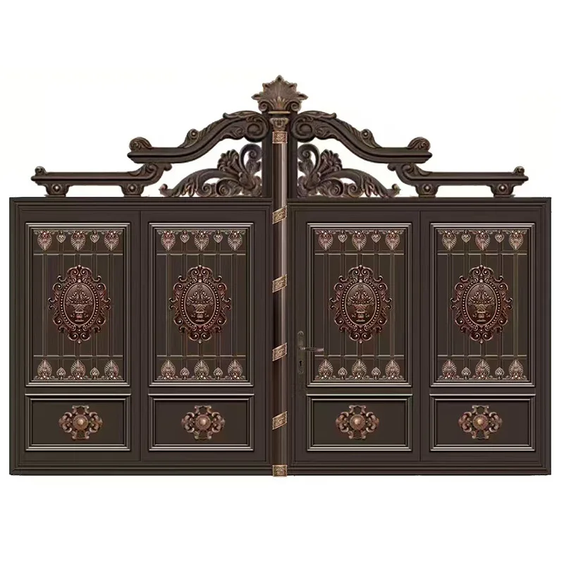 Customization New Style Aluminium Modern Gate House Main Gate Designs Iron Pipe Gate Designs for Home