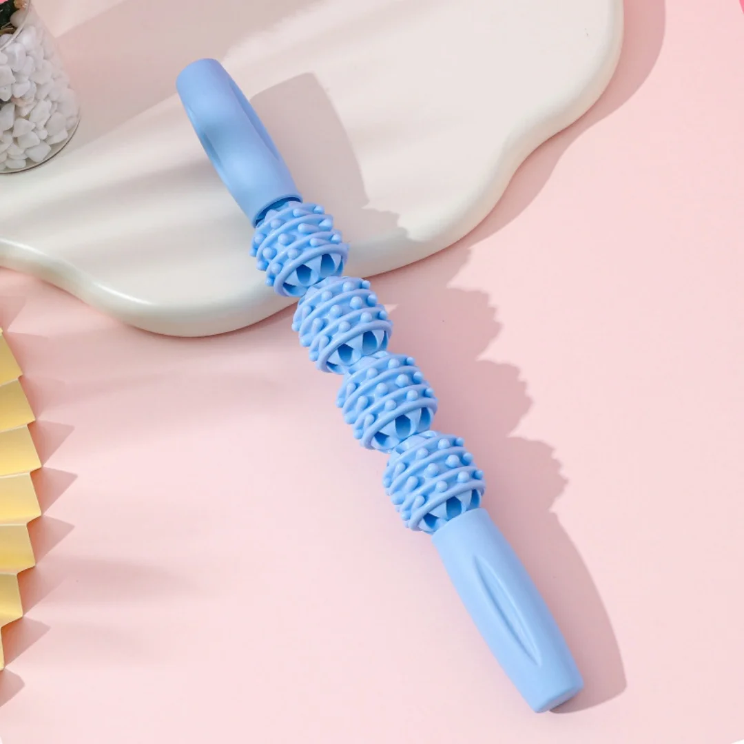 عصا تدليك الصولجان الساق العضلات الاسترخاء اليوغا الأسطوانة ضئيلة العجل الأسطوانة تدليك كامل الجسم عصا اليوغا