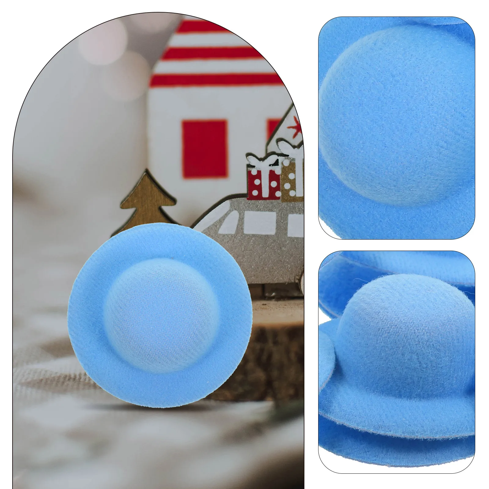 10 pezzi mini cappelli decorazione artigianale piccolo cappello puntelli per fai da te creativo mini casa ornamento accessori cappello piccolo cappelli piccoli