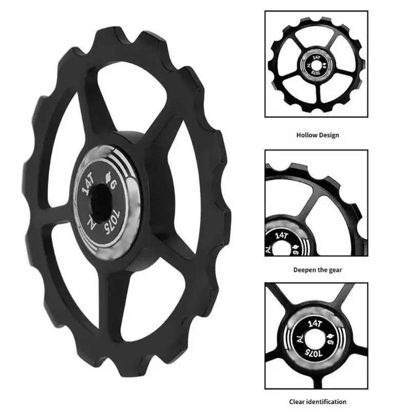 

Эффективное велосипедное жокейское колесо из алюминиевых сплавов, бесшумный шкив заднего переключателя для систем заднего K1YF