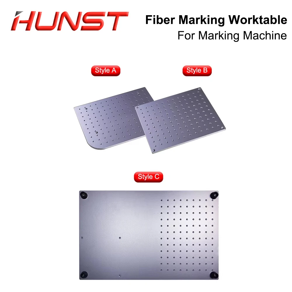 Hunst Aluminum Sheet Working Platform 320*280mm & 350*550mm for Fiber Optic UV CO2 Laser Marking Machine.