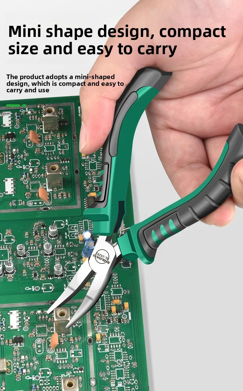5-Zoll Mini-Multifunktionszange, Elektriker-Spezialzange, Spitzzange, Kleine Handgefertigte Industriequalität-Spannzange – Detail 8