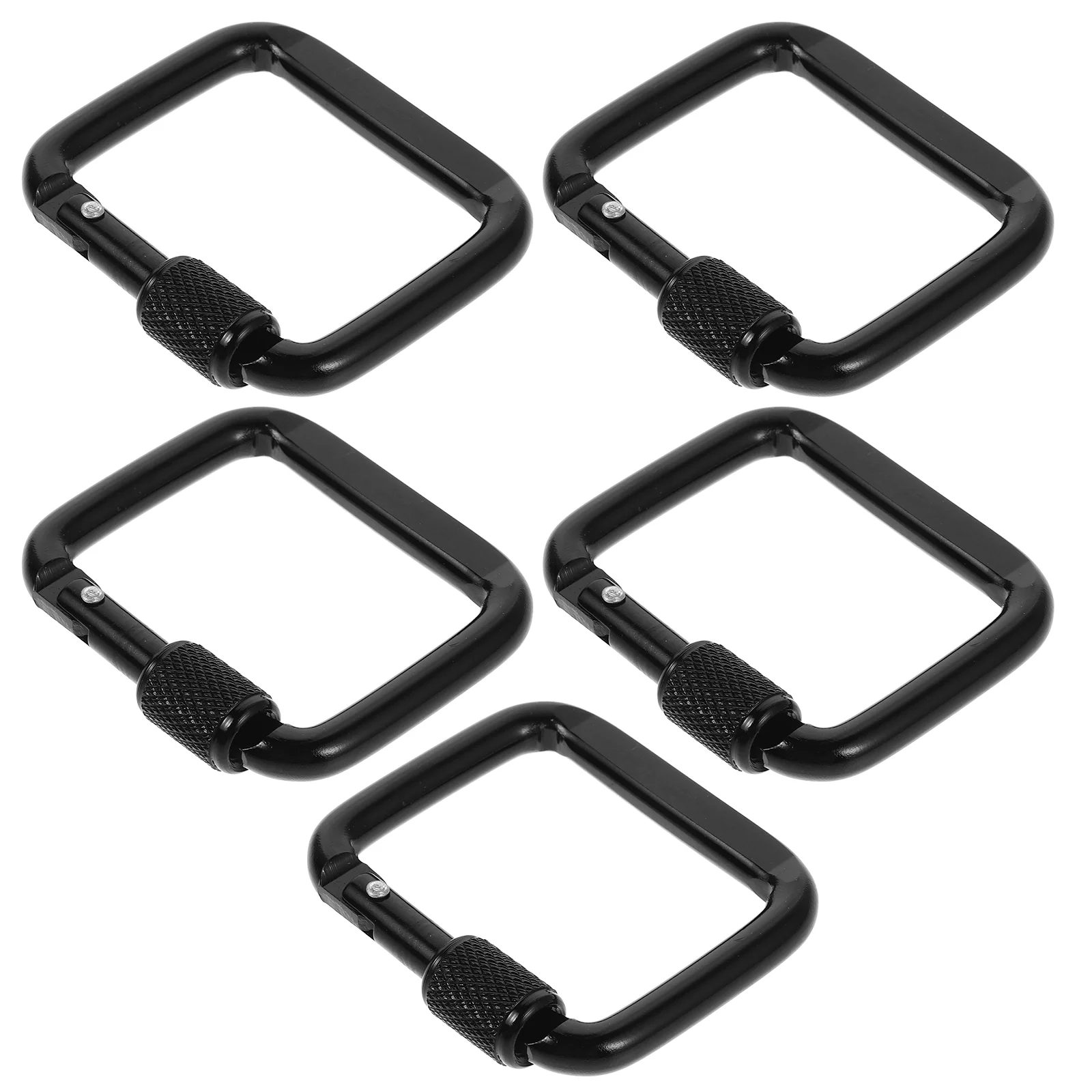 

5 Pcs Outdoor Carabiner Heavy Duty Hooks for Sale Kettle Caribeener Fitness Black